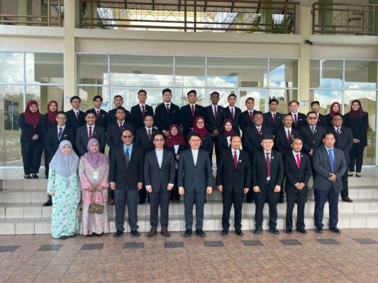 Flag handover ceremony to the Chief Contingent of Brunei Darussalam for ...