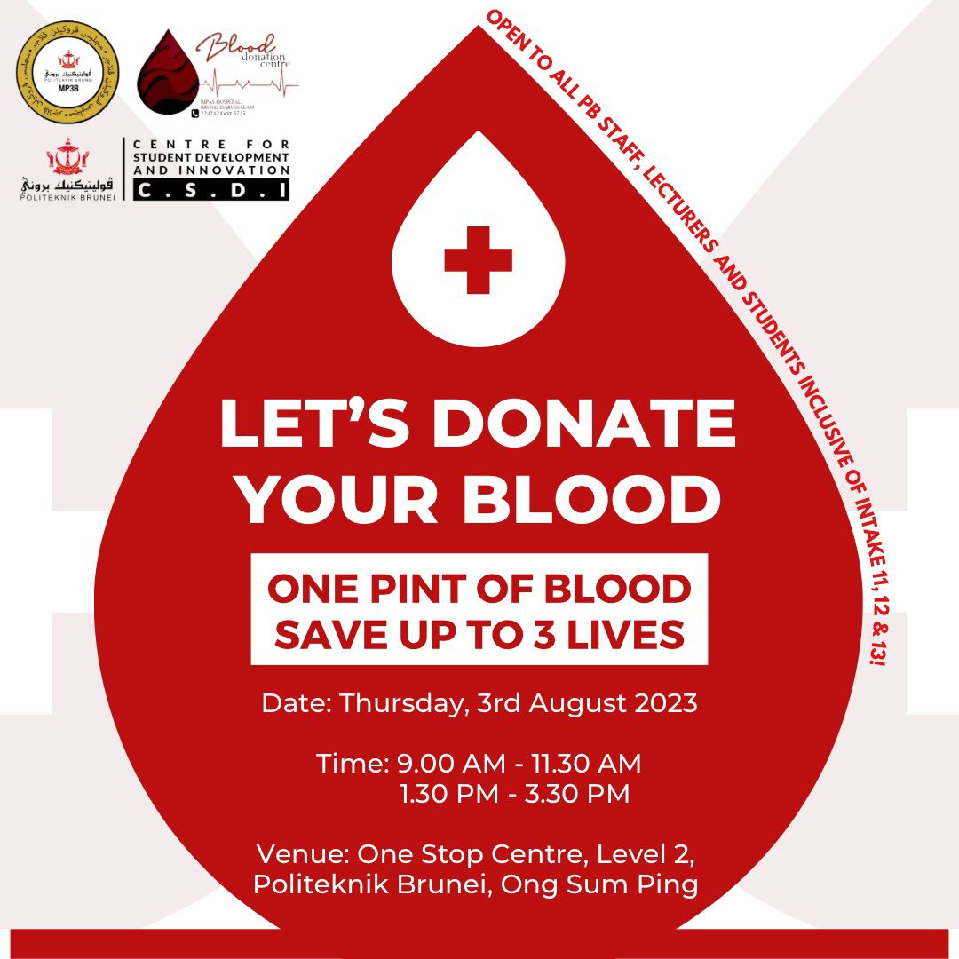 Blood Donation Drive at PB, OSP Campus – Politeknik Brunei