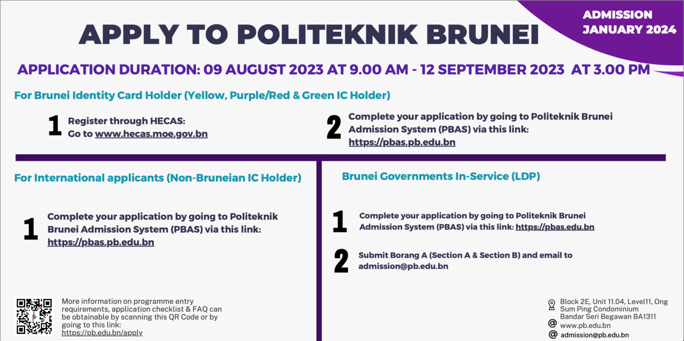 Admission Politeknik Brunei